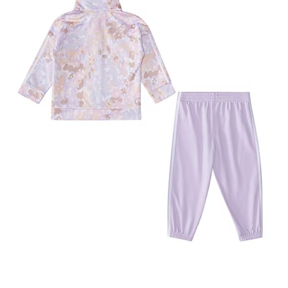 adidas Baby Girls 2-pc. Pant Set Size 6Months Color - White Purple - Picture 2 of 2